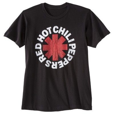 Men's Red Hot Chili Peppers Short Sleeve Graphic T-Shirt - Black | Target