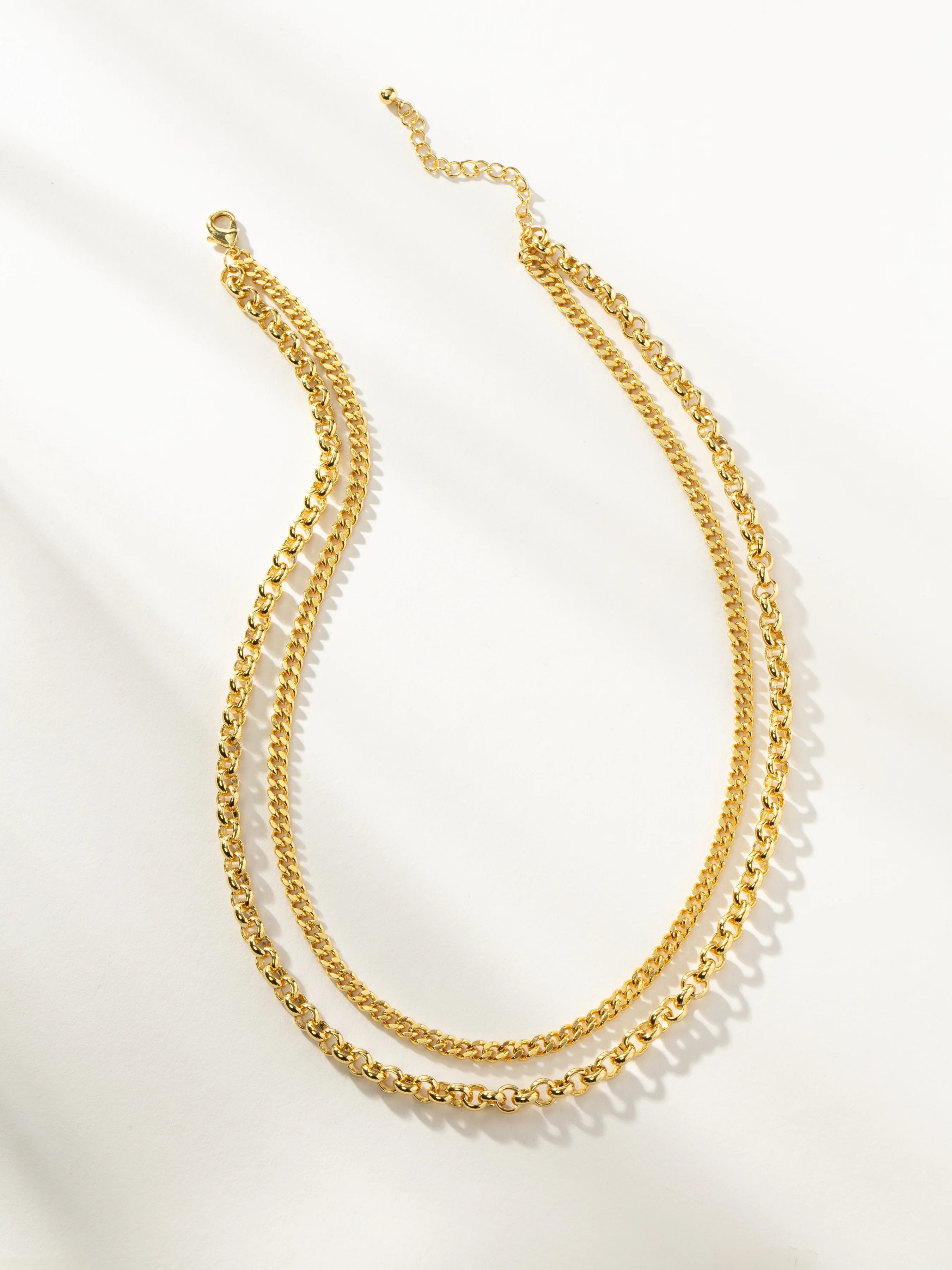 Double Up Chain Necklace in Gold | Chain Jewelry | Uncommon James | Uncommon James
