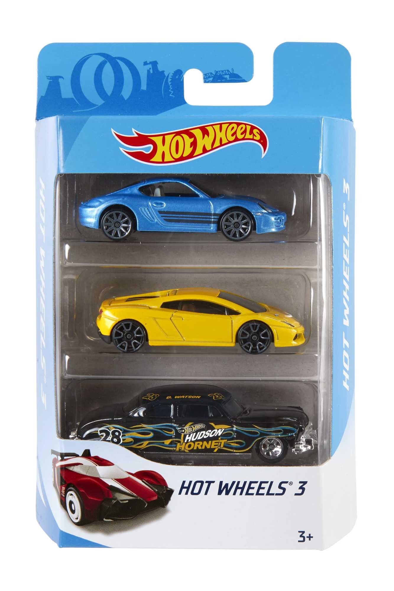 Hot Wheels 3 Car Pack, Multipack of 3 Hot Wheels Vehicles, Instant Starter Set, Collection of 1:6... | Amazon (US)
