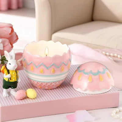 Easter Eggs Candle for Spring Table Decorations Easter Bunny Egg Decor Scented Candle Cute Decorative House Warming Gifts for Women(Pink Egg) | Wayfair North America