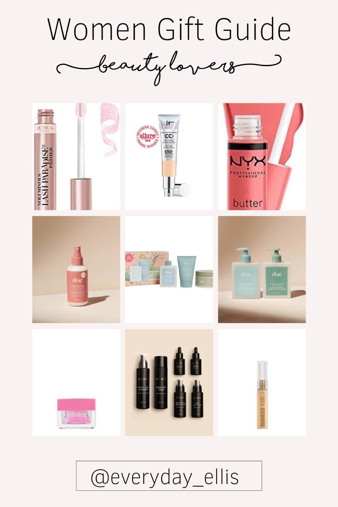 Women gift guide. Sister gift guide. Girlfriend gift guide. Beauty gift guide  

Use code KARLIE20 for 20% off your dime order  

#LTKGiftGuide #LTKunder50 #LTKbeauty