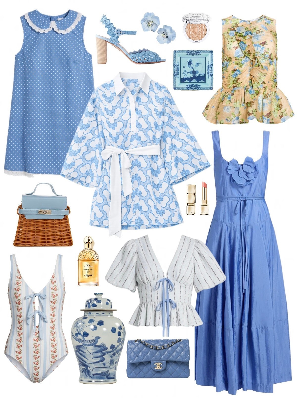 Spring new arrivals 💙 blue dresses blue tops spring outfits 