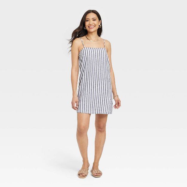 Women's Sleeveless Linen Mini Sun Dress - A New Day™ | Target