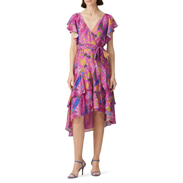 Tanya Taylor Dita Dress purple-print | Rent the Runway