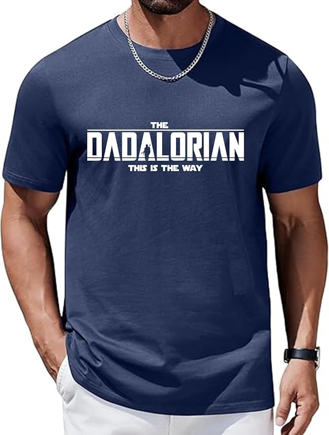 ALUS DADA T-Shirt Letter Print Dad Tshirts First Time Father's Day Present Dad Funny Tee Top | Amazon (US)