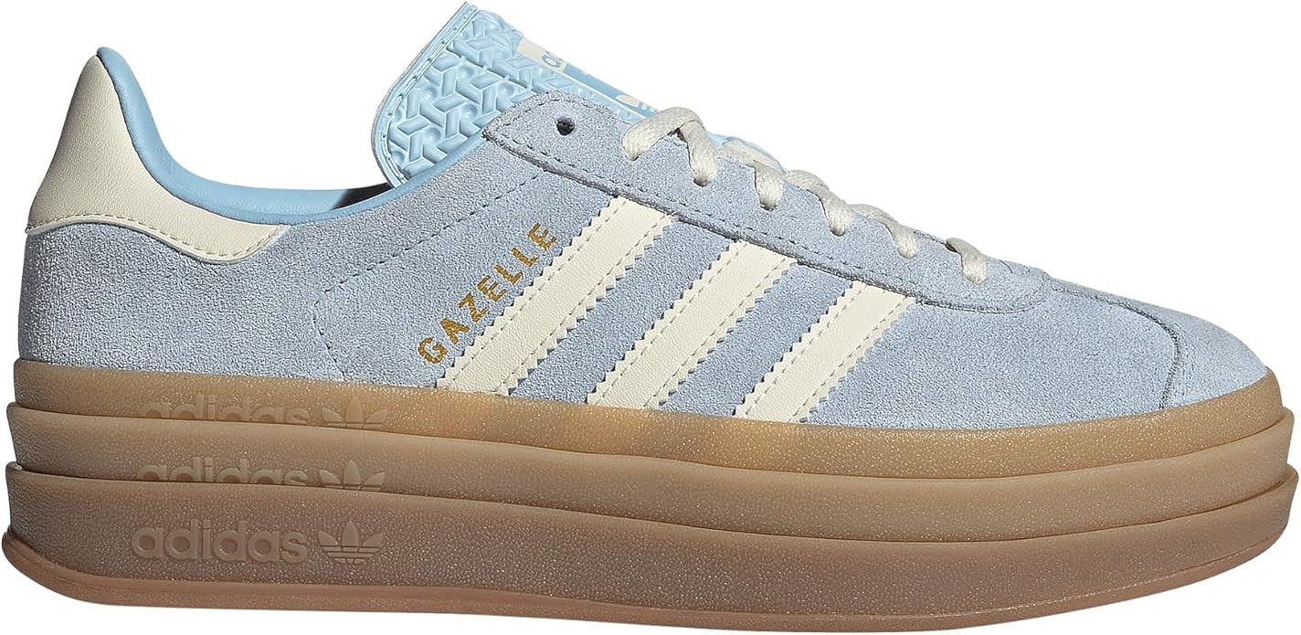 adidas Gazelle Bold Womens Sneaker (Clear Sky Blue Cream, 8.5) | Amazon (US)