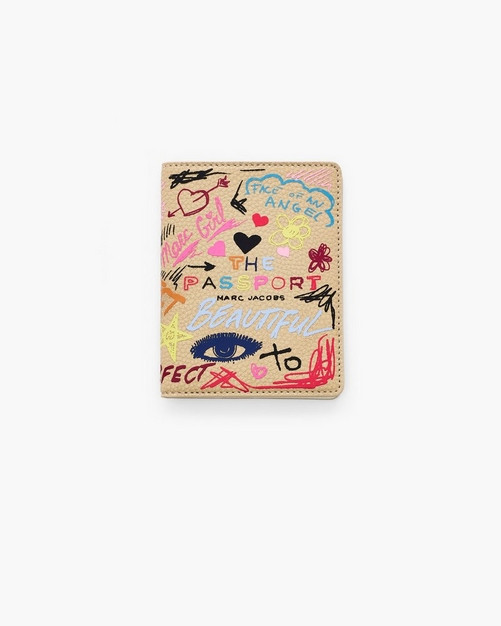 The Punk Scribble Passport Case | Marc Jacobs