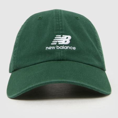 Dark Green New Balance Stacked Logo 6 Panel Cap Caps And Hats | schuh | Schuh