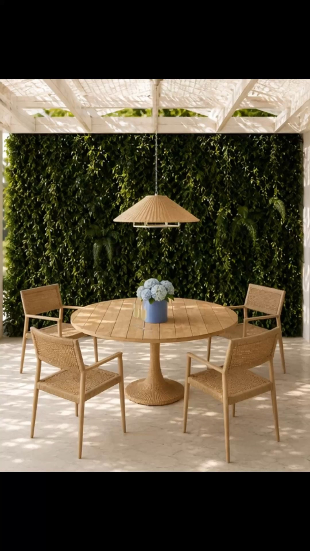 Golden hour, good company, and dinner is almost served. ✨ There’s something special about gathering around a beautifully crafted outdoor dining table as the sun begins to set. I love how this Serena & Lily table combines the warmth of natural teak with a handwoven pedestal base, bringing together timeless coastal style and effortless durability for outdoor living. Paired with a beautifully woven pendant overhead, it creates the perfect backdrop for long summer dinners that linger well past sunset.

Summer evenings are made for moments like these. 🥂 Today is the last day to save up to 40% off at Serena & Lily, making it the perfect time to bring home your favorite outdoor dining pieces and create your own patio retreat.

#LTKHome #LTKSale #SerenaAndLily #OutdoorDining #PatioDining #SummerEntertaining #OutdoorTable #TeakFurniture #OutdoorPendant #CoastalStyle #CoastalLiving #BackyardInspiration #PatioDecor #DinnerAlFresco #SummerPatio #outdoordiningchair

#LTKdayinmylife #LTKHome #LTKSaleAlert