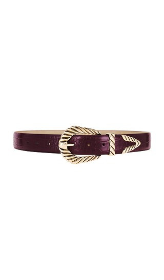 Modern Rodeo Belt in Burgundy & Gold | Revolve Clothing (Global)