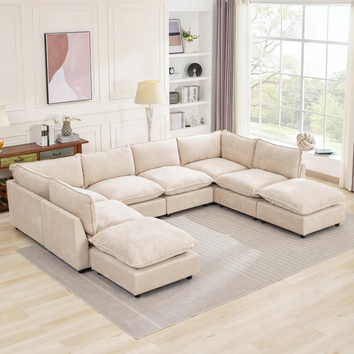 This modular sofa brings versatility and comfort to your living room. Its modular design allows f... | Wayfair North America