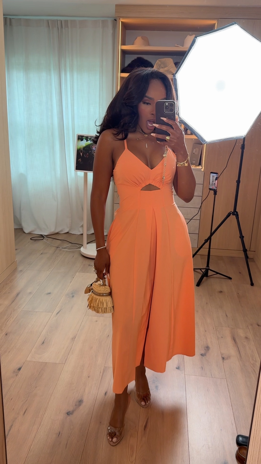 Scroll to shop this vacation-ready dress 🍊

This bold orange moment is the definition of effortless glam—flowy, flattering, and made to stand out. Easy to style with heels or sandals, making it a staple you’ll wear on repeat and get more value out of every time.

Perfect for vacations, brunch, summer parties, and date nights.

📏 Measurements: 5’4”, 140 lbs, 34D bust, 27” waist, 40” hips

Follow me on Instagram and YouTube @kirasfashionfinds