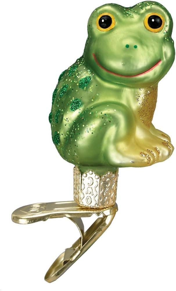 Old World Christmas Sea and Water Animals Glass Blown Ornaments for Christmas Tree Happy Froggy | Amazon (US)