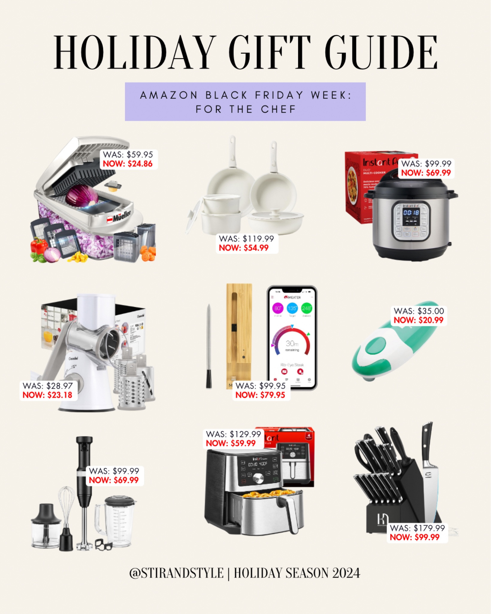 Shop these items for all the chefs during Amazon Black Friday Week! 🧑🏻‍🍳🎁

#LTKGiftGuide #LTKCyberWeek #LTKHoliday