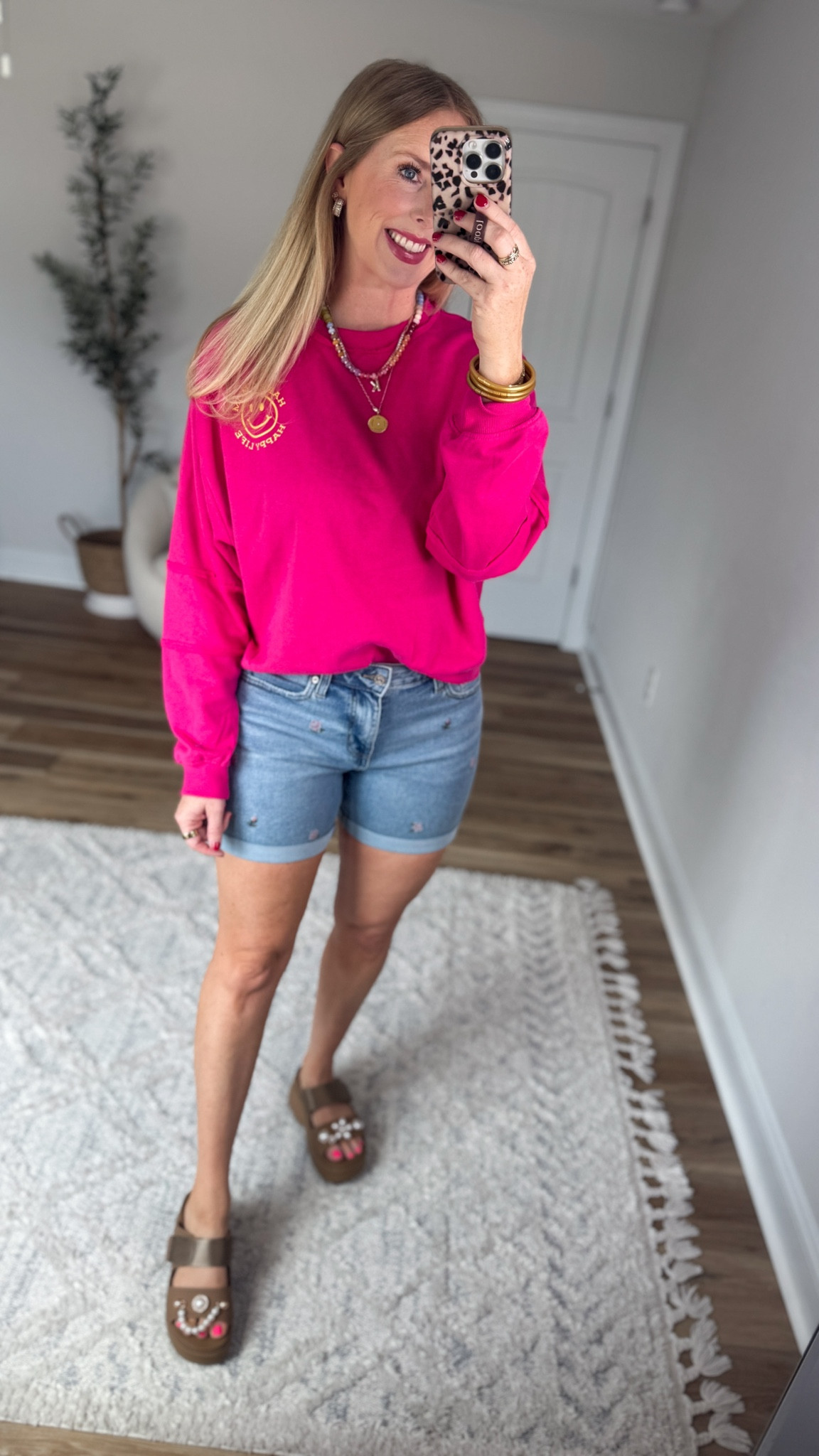 Daily try on, Walmart outfit, Walmart fashion, mom sweatshirt, floral jean shorts 

#LTKmomlife #LTKootd #LTKSaleAlert