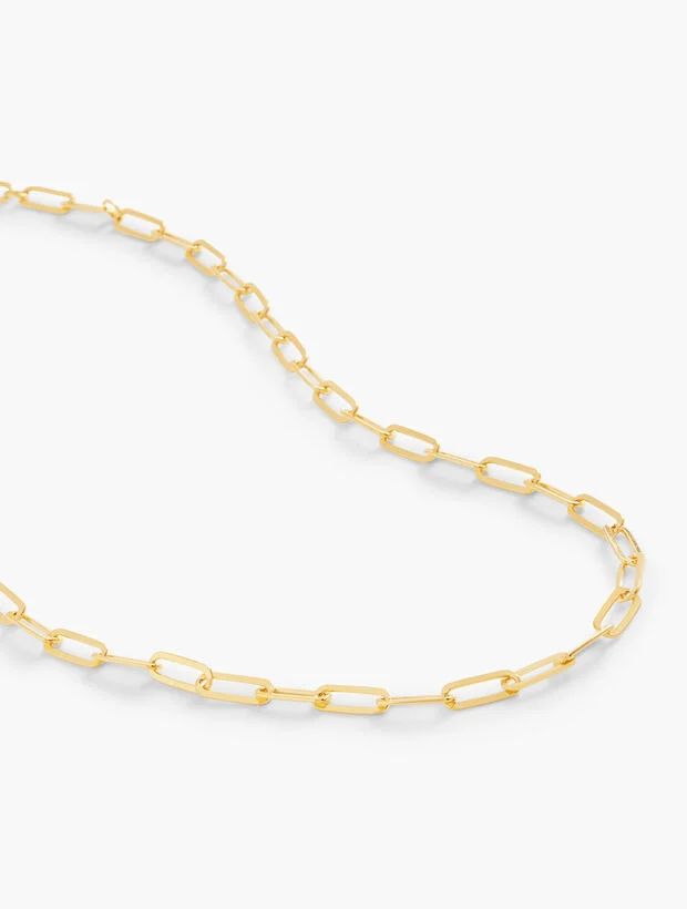Gold-Plated Sterling Silver Links Necklace | Talbots