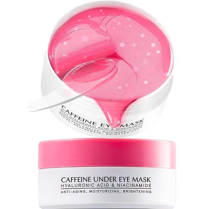 Under Eye Patches for Dark Circles: Caffeine Gel Masks for Puffiness Undereye Bags Wrinkles - Ins... | Amazon (US)