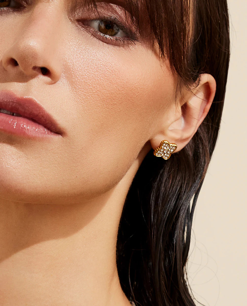 Sparkling Blossom Studs 18K Gold Plated | Paul Valentine