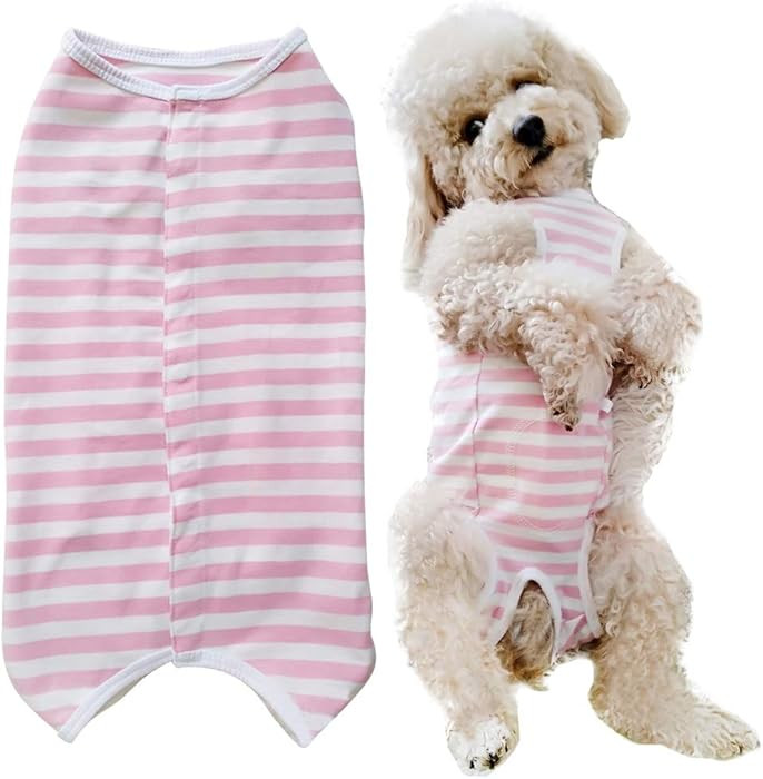 Dog’s Recovery Suit Post Surgery Shirt for Puppy, Wound Protective Clothes for Little Animals(P... | Amazon (US)