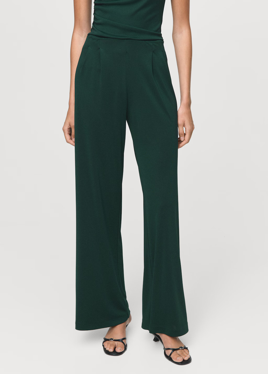 Pleated wide leg trousers - Women | MANGO USA | Mango (US/MX/AU)