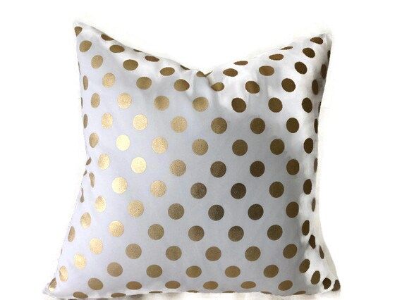 High End Caitlin Wilson Designer Fabric, Pillows,Gold  Pillows, Decorative  Pillow Cover, Gold Metal | Etsy (US)