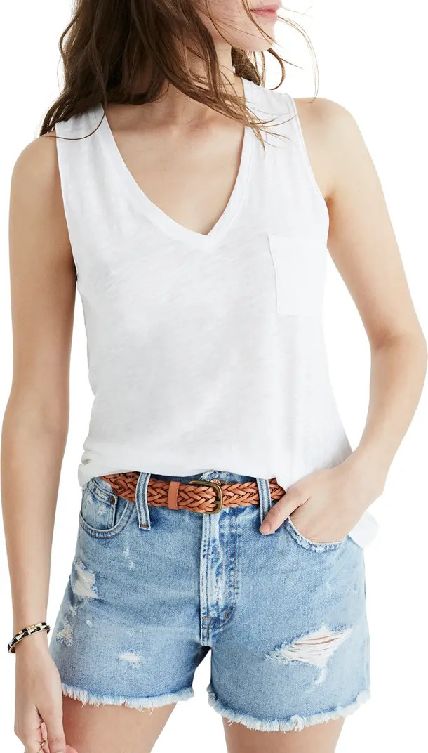 Whisper Cotton V-Neck Tank | Nordstrom