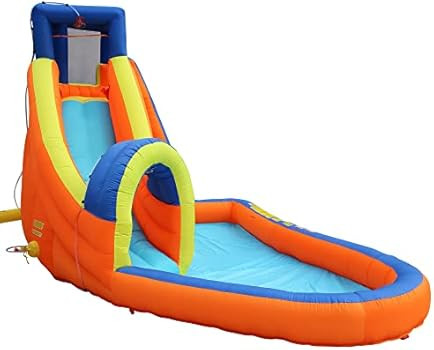 BANZAI Pipeline Water Park Toy, Length: 14 ft 7 in, Width: 9 ft 6 in, Height: 7 ft 11 in, Inflata... | Amazon (US)