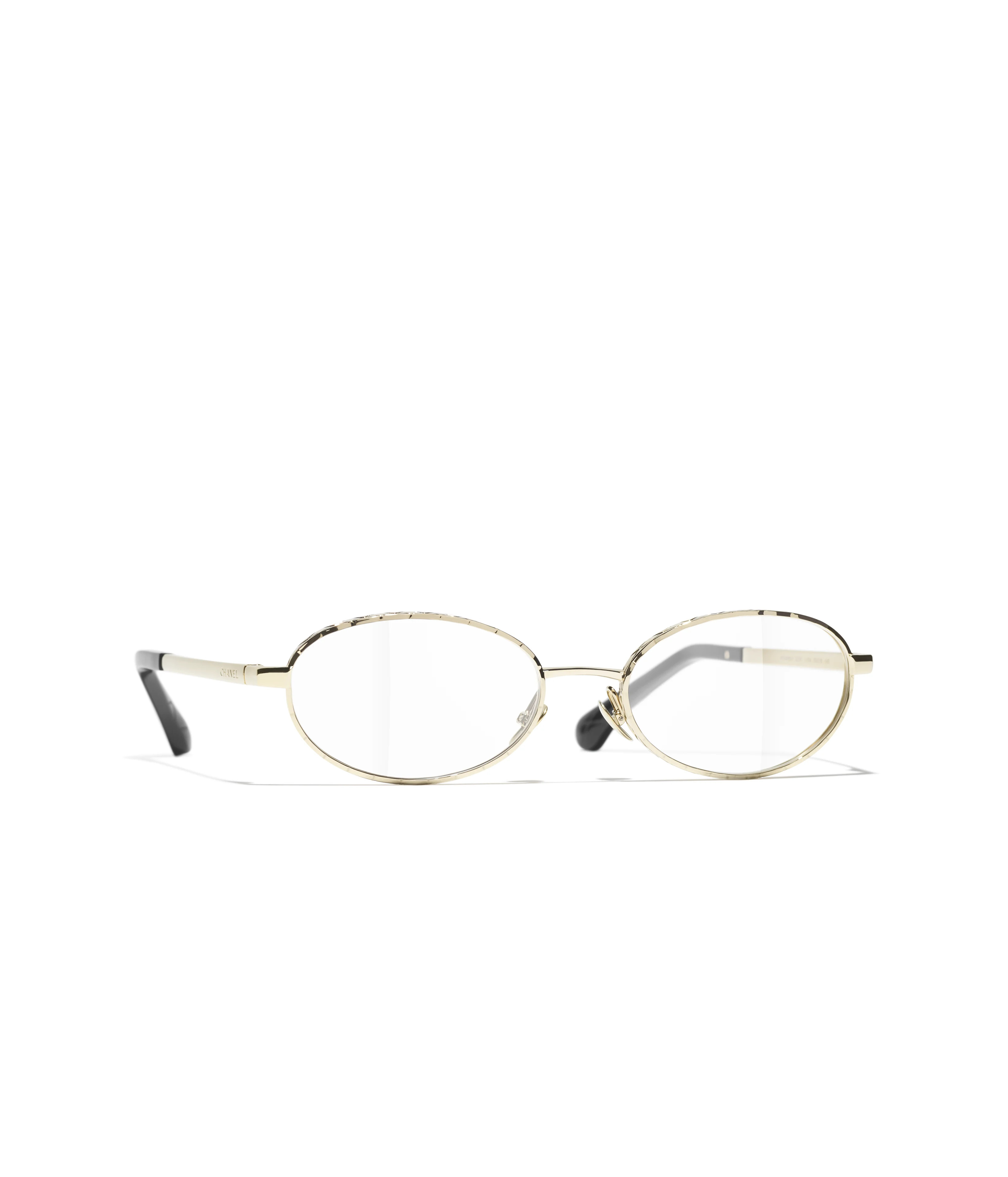 CHANEL Eyeglasses: Oval Eyeglasses, metal &mdash; Fashion | CHANEL | CHANEL | Chanel, Inc. (US)
