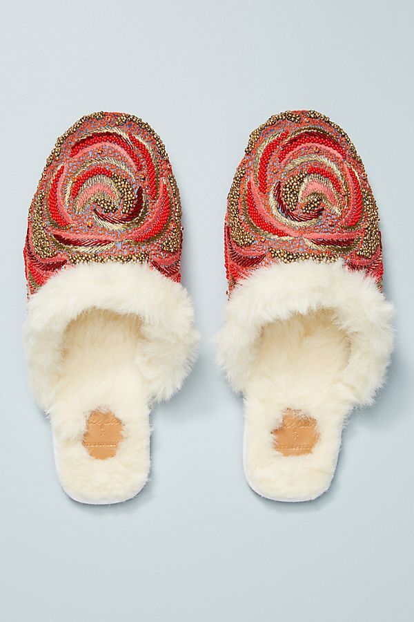 Rosie Beaded Slippers | Anthropologie (US)