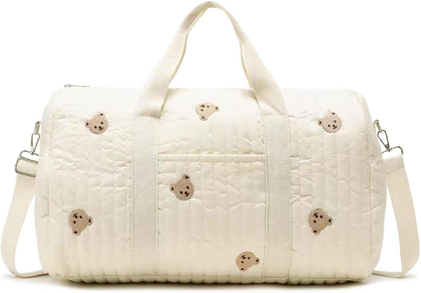 BBIQI Quilted Duffle Bag for Women Teddy Bear Duffel Bags for Travel Cute Weekender Bags Baby Hos... | Amazon (US)