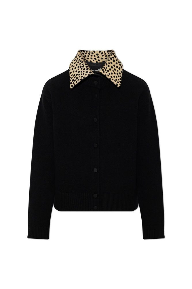 Róhe Contrast Collar Cardigan | Cettire Global