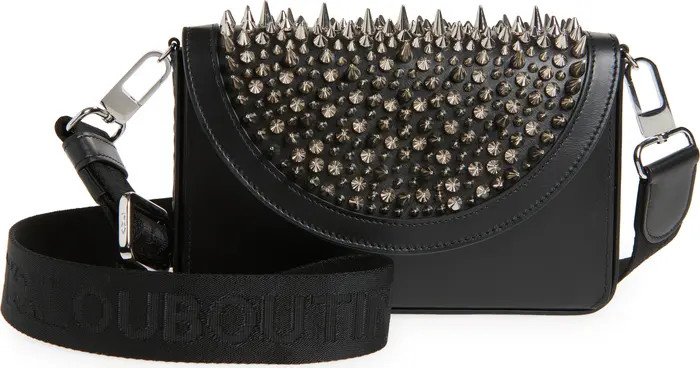 Christian Louboutin Funky Spike Leather Wallet on a Strap | Nordstrom | Nordstrom