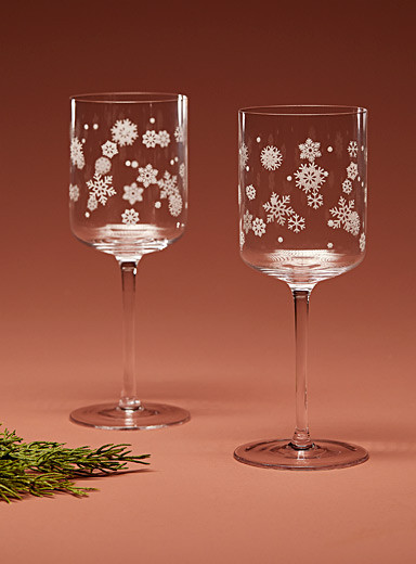 Snowflake wine glassesSet of 2Christmas Collection | Simons