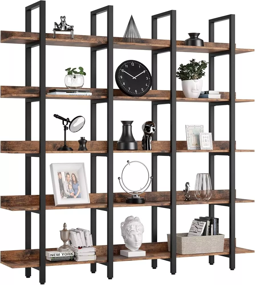 IRONCK Bookshelves and Bookcases 6-Shelf Etagere Bookcase