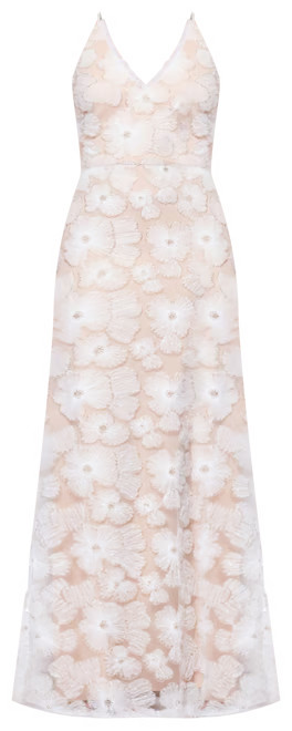 Betsy & Adam Women's Embellished Floral Soutache Sleeveless Gown - Macy's | Macy's