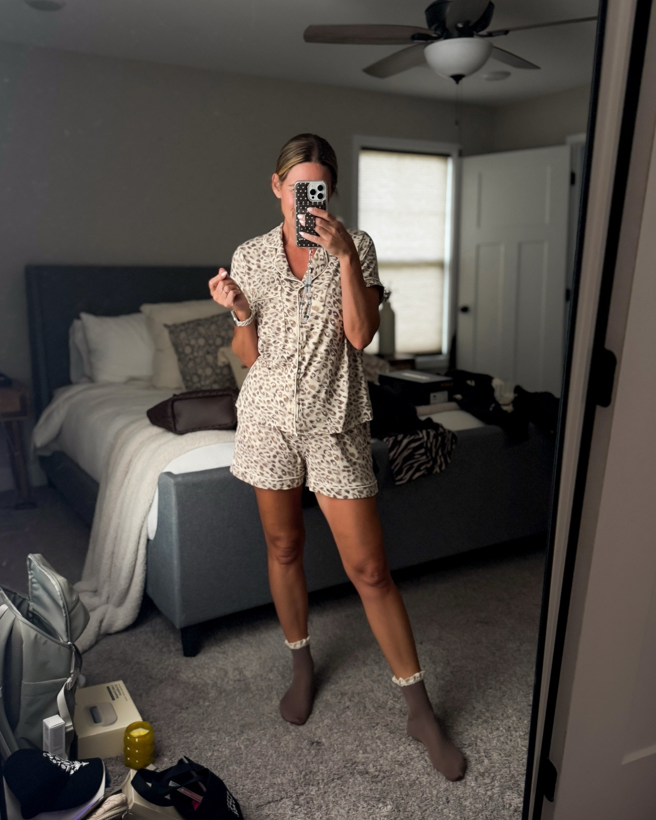 My favorite Walmart pajamas and robe in the cutest new print. Spoiler alert-I got the pants option too! Wearing a medium in pajamas and small in the robe.

#LTKmorningroutine #LTKOver40 #LTKSeasonal