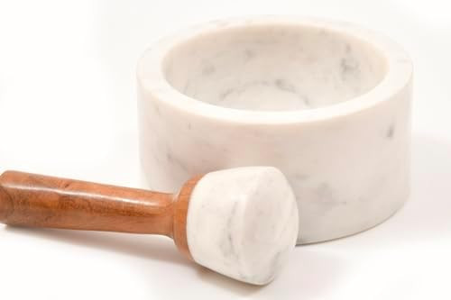 Marble and Wood Mortar & Pestle by Verve CULTURE | Amazon (US)
