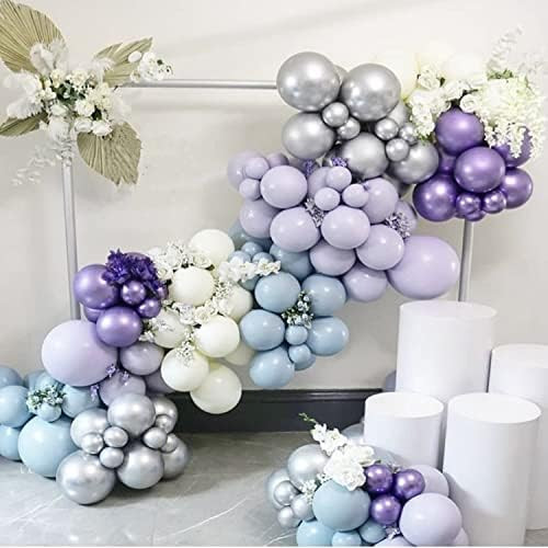 Purple Blue Silver Balloon Garland Arch Kit 133Pcs For Baby Shower Birthday Ceremony Anniversary ... | Amazon (US)