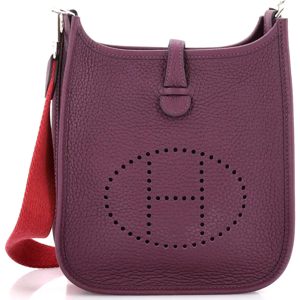 Pre-Owned Hermes Evelyne Bag Gen III Clemence TPM in Red at Nordstrom, Size X-Small | Nordstrom