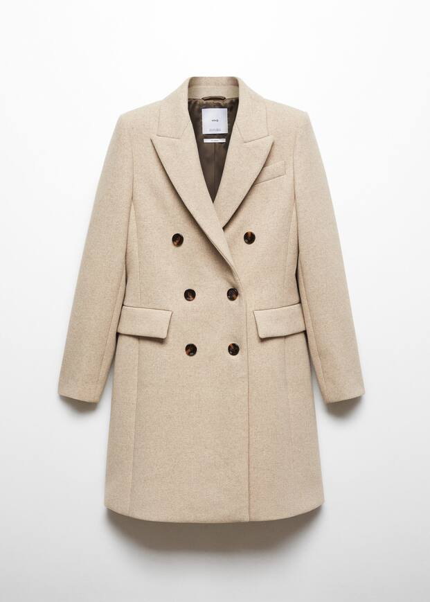 Manteau croisé laine | MANGO (FR)