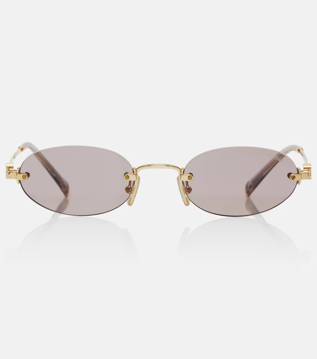 Logo oval sunglasses | Mytheresa (UK)