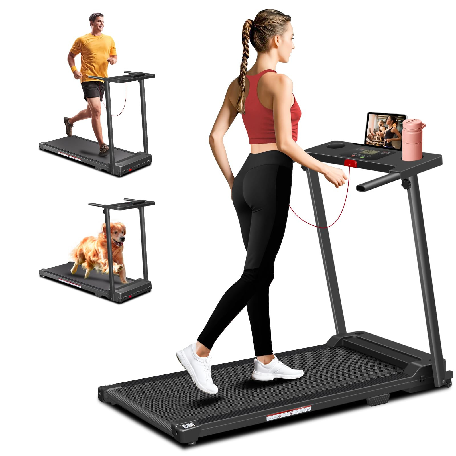 Portable Foldable Treadmills for Home, Small Folding Treadmill for Home Office with 300 LBS Capac... | Amazon (US)