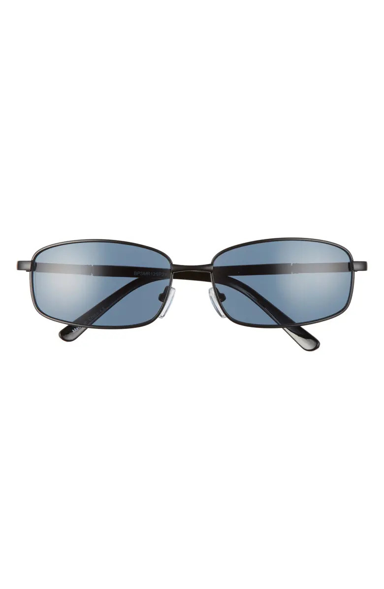 58mm Rectangular Wire Sunglasses | Nordstrom