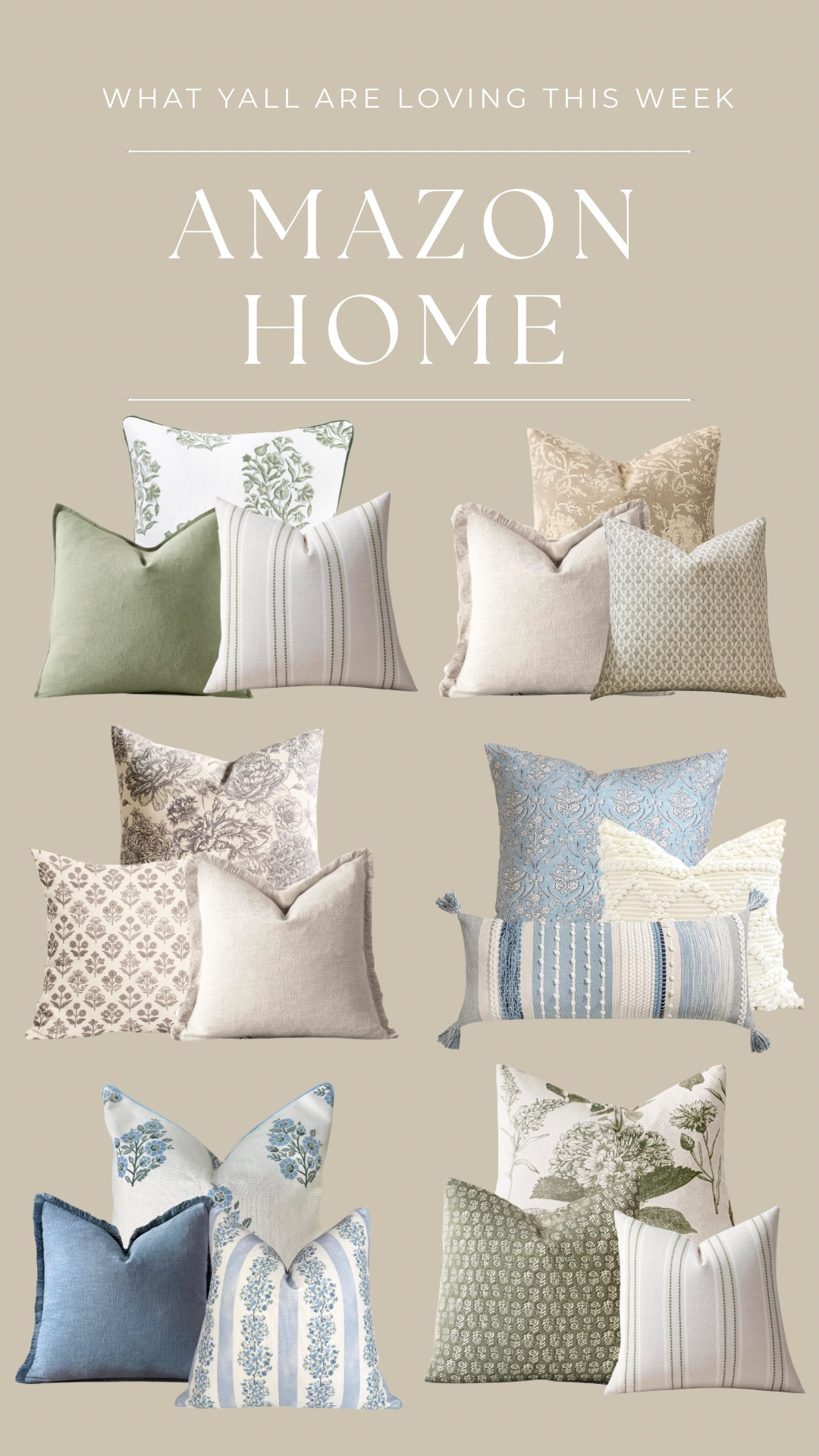 Loving these stylish pillows! Perfect for updating your living room. 
• 
• 
• 
home decor, stylish pillows, living room update, bedroom decor, farmhouse style, Amazon home, spring home decor 

 #LTKSeasonal #LTKHome