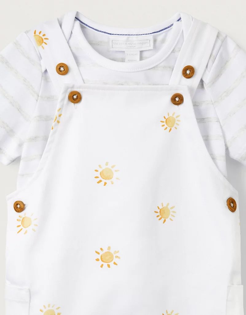 Sunshine Overalls & T-Shirt Set | The White Company (UK)