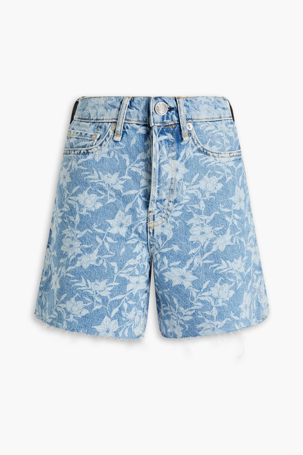 Maya floral-print denim shorts | The Outnet (APAC)