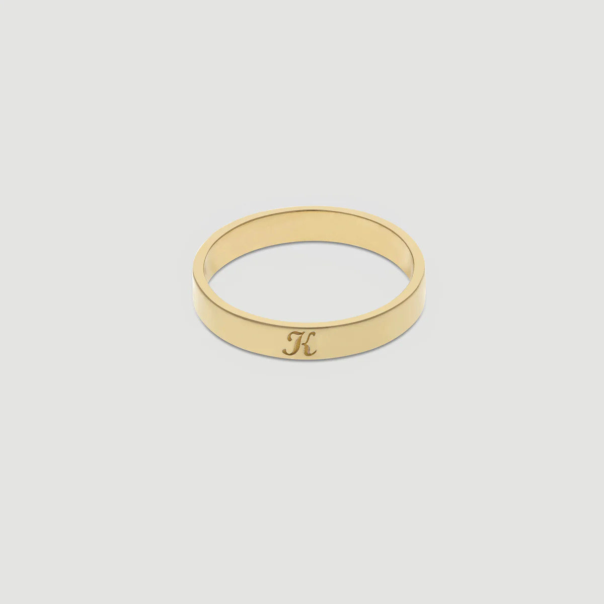 14k vintage script initial ring | Cuffed by Nano