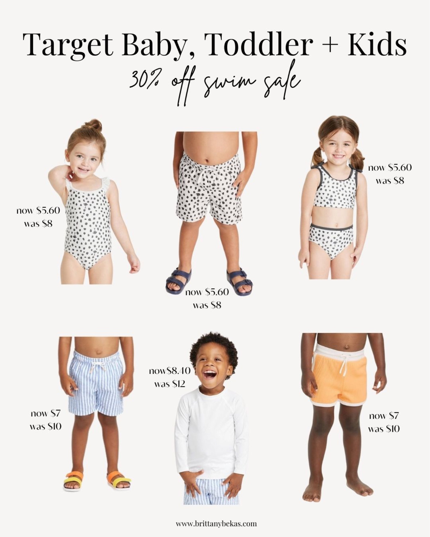 Target sale! Toddler swimsuits, toddler girl swim, toddler boy swim. Everything from 12 months to 5T in these adorable suits is 30% off until Saturday! I ordered the palm tree ones for all the toddlers and babies in our family for the cutest family matching swim suits  

#LTKstyletip #LTKswim #LTKkids