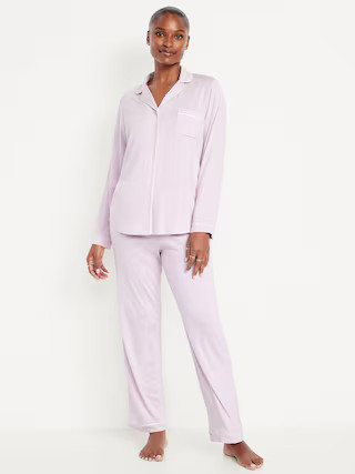 Sunday Sleep Knit Jersey Pant Set | Old Navy (US)