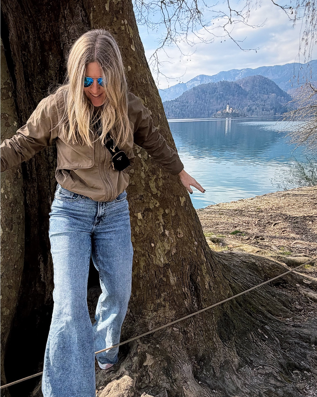 Tourist mode: Lake Bled, Slovenia